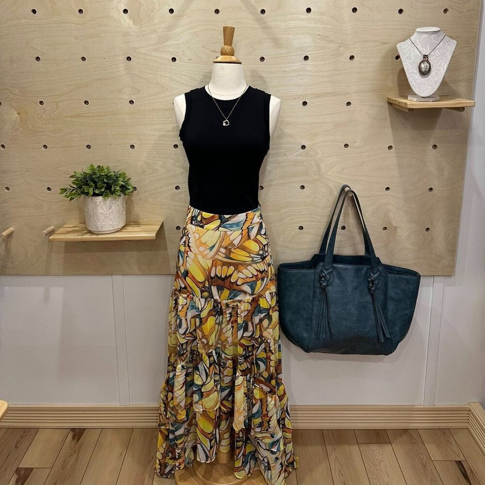 Marciano by Guess Butterfly flowy skirt